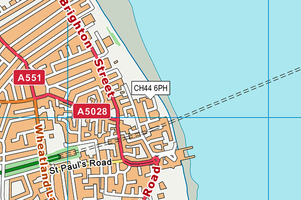 CH44 6PH map - OS VectorMap District (Ordnance Survey)