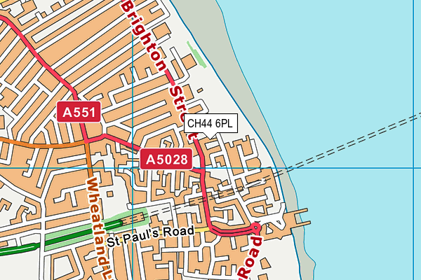 CH44 6PL map - OS VectorMap District (Ordnance Survey)