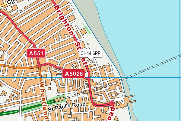 CH44 6PP map - OS VectorMap District (Ordnance Survey)