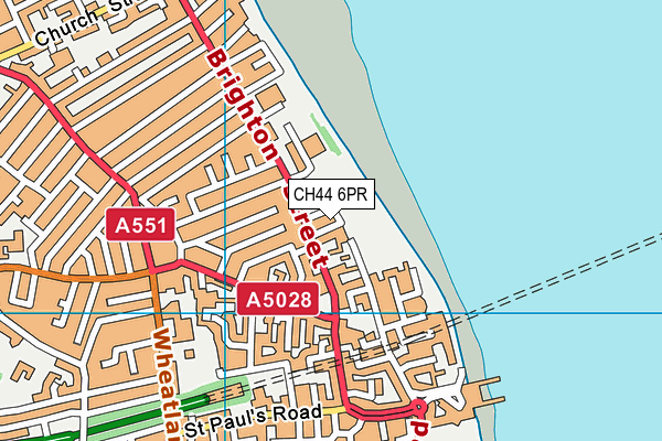 CH44 6PR map - OS VectorMap District (Ordnance Survey)