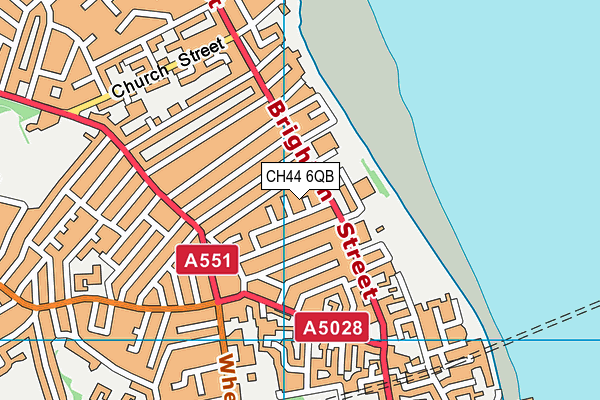 CH44 6QB map - OS VectorMap District (Ordnance Survey)