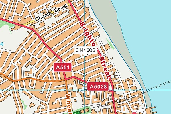 CH44 6QG map - OS VectorMap District (Ordnance Survey)