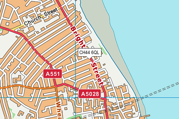 CH44 6QL map - OS VectorMap District (Ordnance Survey)