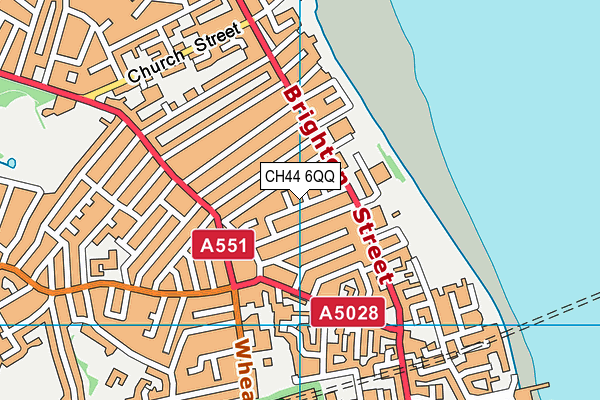 CH44 6QQ map - OS VectorMap District (Ordnance Survey)