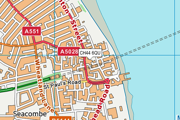 CH44 6QU map - OS VectorMap District (Ordnance Survey)