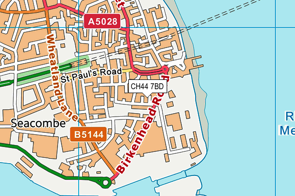 CH44 7BD map - OS VectorMap District (Ordnance Survey)