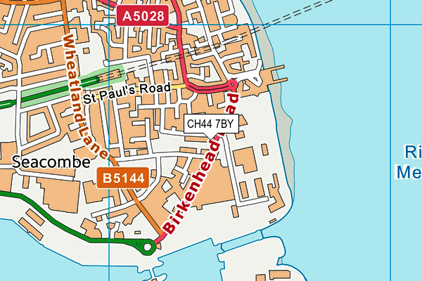 CH44 7BY map - OS VectorMap District (Ordnance Survey)