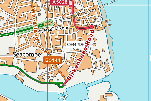 CH44 7DF map - OS VectorMap District (Ordnance Survey)