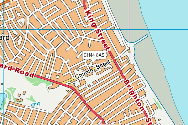 CH44 8AS map - OS VectorMap District (Ordnance Survey)