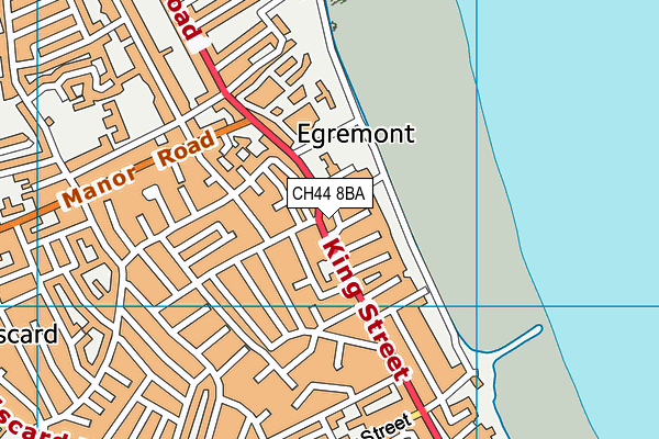 CH44 8BA map - OS VectorMap District (Ordnance Survey)