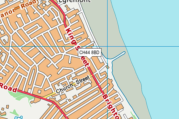 CH44 8BD map - OS VectorMap District (Ordnance Survey)