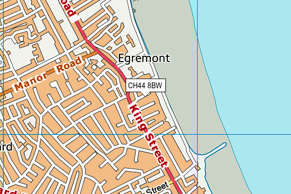 CH44 8BW map - OS VectorMap District (Ordnance Survey)