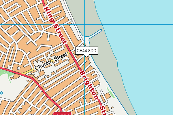 CH44 8DD map - OS VectorMap District (Ordnance Survey)