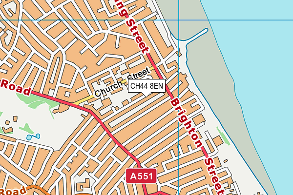 CH44 8EN map - OS VectorMap District (Ordnance Survey)