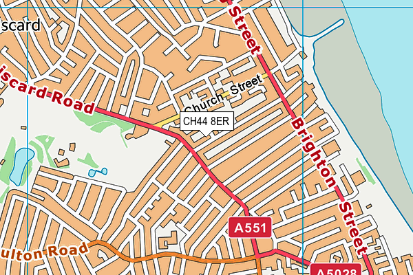 CH44 8ER map - OS VectorMap District (Ordnance Survey)