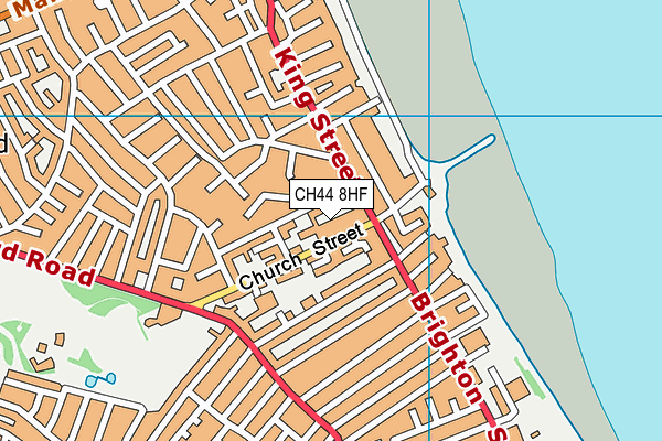 CH44 8HF map - OS VectorMap District (Ordnance Survey)