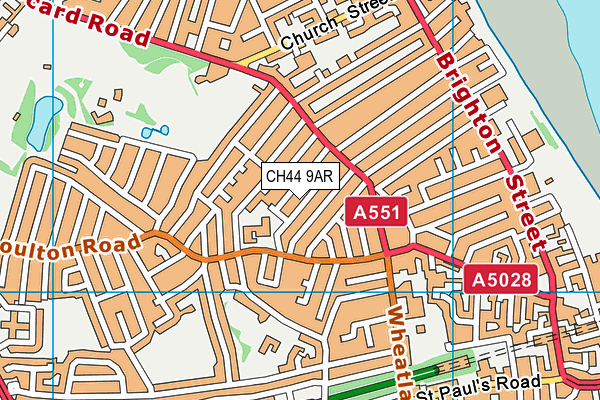 Somerville Primary School map (CH44 9AR) - OS VectorMap District (Ordnance Survey)