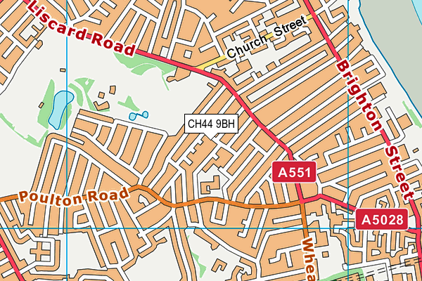 CH44 9BH map - OS VectorMap District (Ordnance Survey)