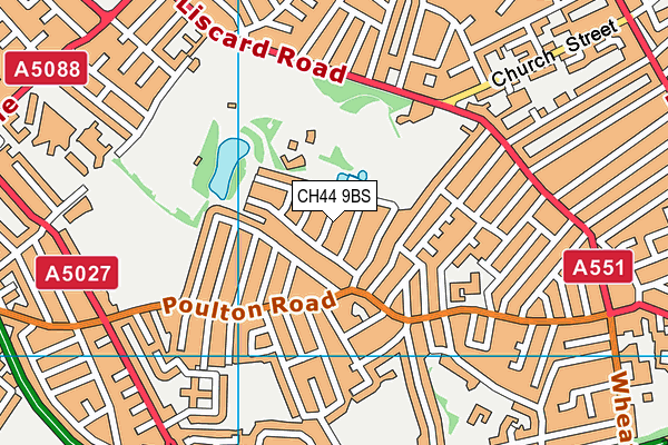 CH44 9BS map - OS VectorMap District (Ordnance Survey)