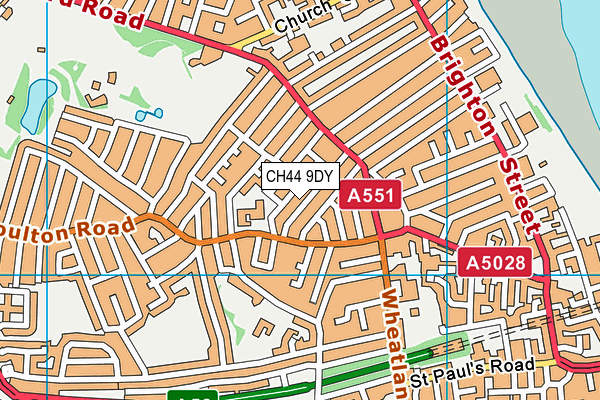 CH44 9DY map - OS VectorMap District (Ordnance Survey)