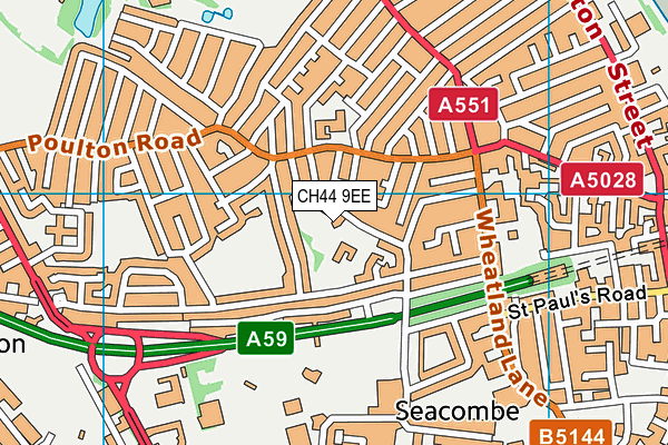 CH44 9EE map - OS VectorMap District (Ordnance Survey)