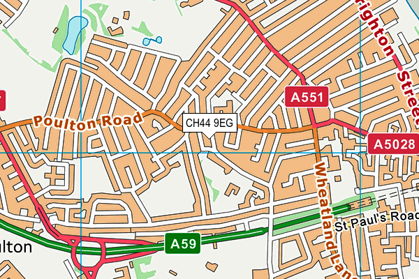 CH44 9EG map - OS VectorMap District (Ordnance Survey)