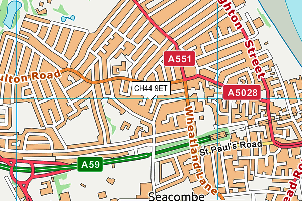 CH44 9ET map - OS VectorMap District (Ordnance Survey)