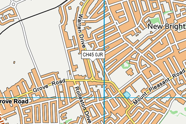 CH45 0JR map - OS VectorMap District (Ordnance Survey)
