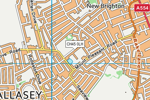 CH45 0LH map - OS VectorMap District (Ordnance Survey)