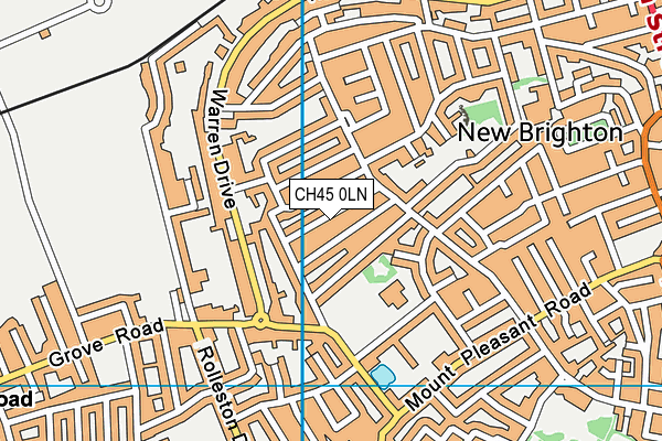 CH45 0LN map - OS VectorMap District (Ordnance Survey)