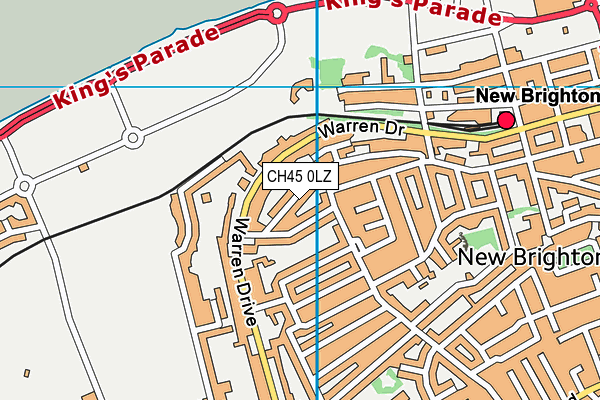 CH45 0LZ map - OS VectorMap District (Ordnance Survey)