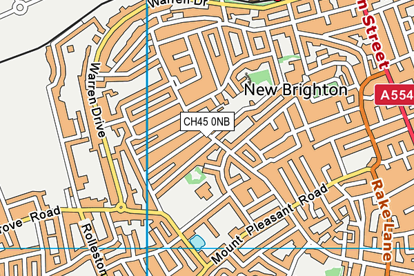 CH45 0NB map - OS VectorMap District (Ordnance Survey)