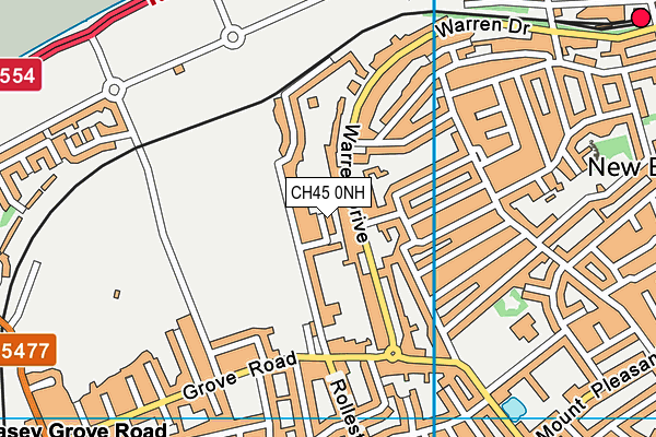 CH45 0NH map - OS VectorMap District (Ordnance Survey)