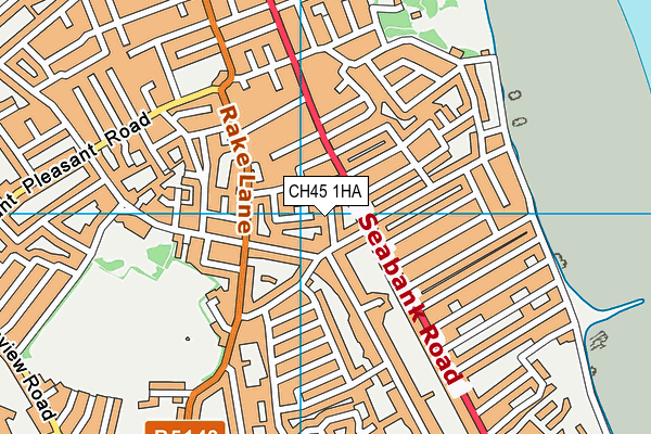 CH45 1HA map - OS VectorMap District (Ordnance Survey)