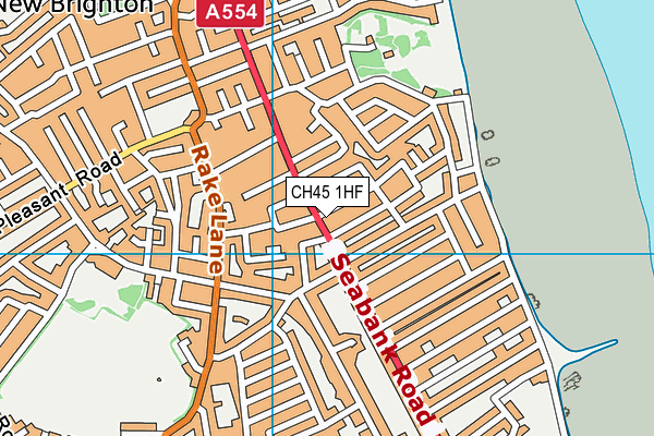 CH45 1HF map - OS VectorMap District (Ordnance Survey)
