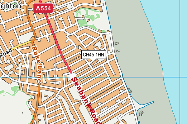 CH45 1HN map - OS VectorMap District (Ordnance Survey)