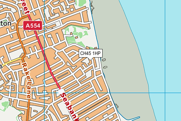 CH45 1HP map - OS VectorMap District (Ordnance Survey)