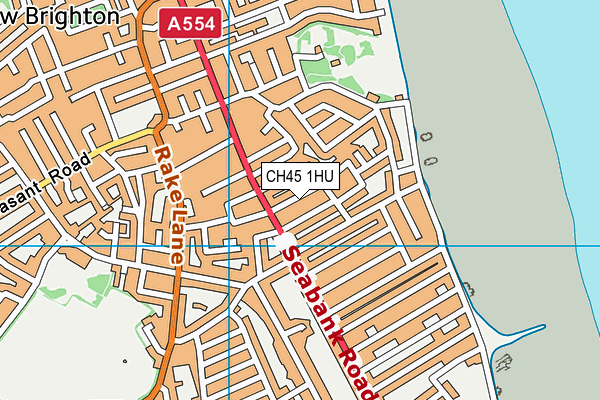 CH45 1HU map - OS VectorMap District (Ordnance Survey)