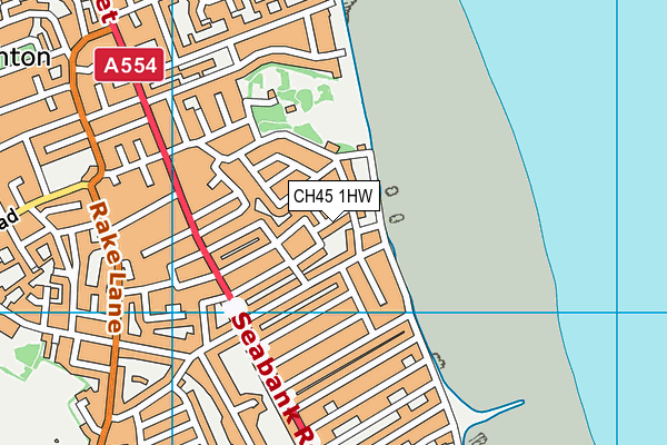 CH45 1HW map - OS VectorMap District (Ordnance Survey)