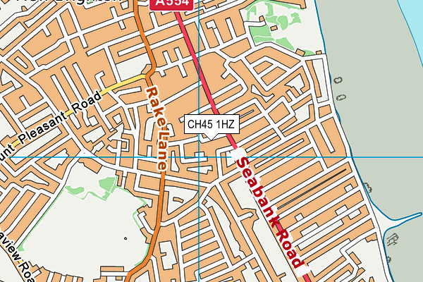 CH45 1HZ map - OS VectorMap District (Ordnance Survey)