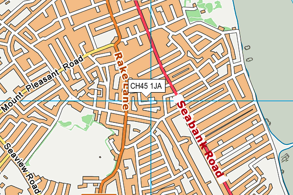 CH45 1JA map - OS VectorMap District (Ordnance Survey)