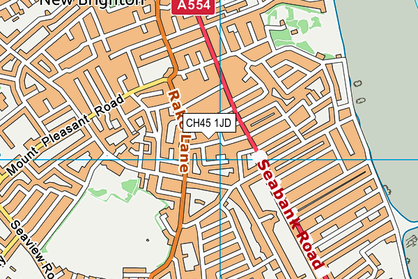 CH45 1JD map - OS VectorMap District (Ordnance Survey)