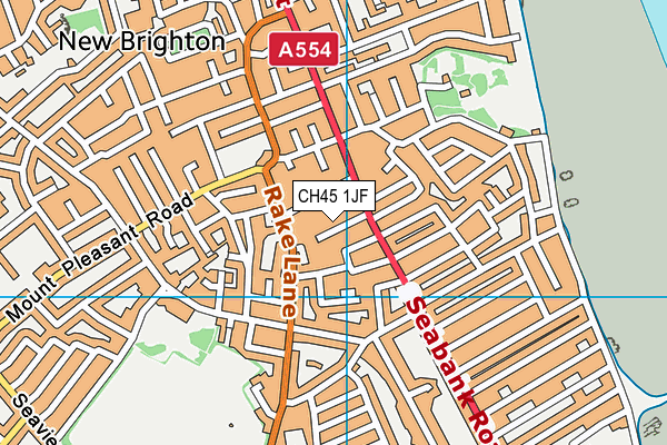 CH45 1JF map - OS VectorMap District (Ordnance Survey)