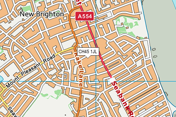 CH45 1JL map - OS VectorMap District (Ordnance Survey)