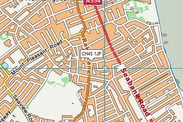 CH45 1JP map - OS VectorMap District (Ordnance Survey)