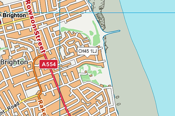 CH45 1LJ map - OS VectorMap District (Ordnance Survey)