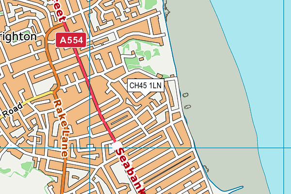 CH45 1LN map - OS VectorMap District (Ordnance Survey)