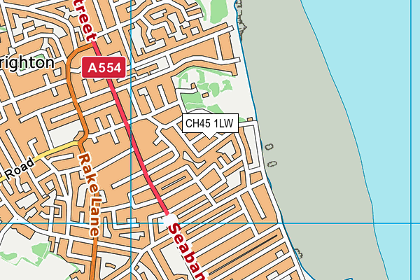 CH45 1LW map - OS VectorMap District (Ordnance Survey)