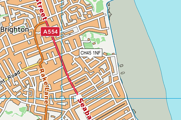 CH45 1NF map - OS VectorMap District (Ordnance Survey)