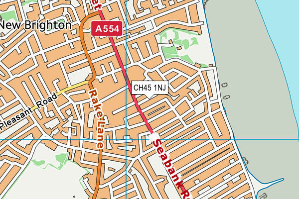 CH45 1NJ map - OS VectorMap District (Ordnance Survey)